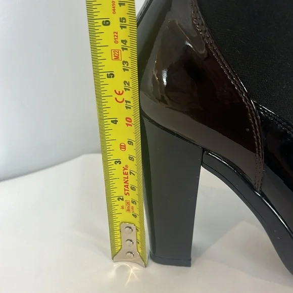 Hogan Patent Leather Heel Ankle Boots - Picture 14 of 17